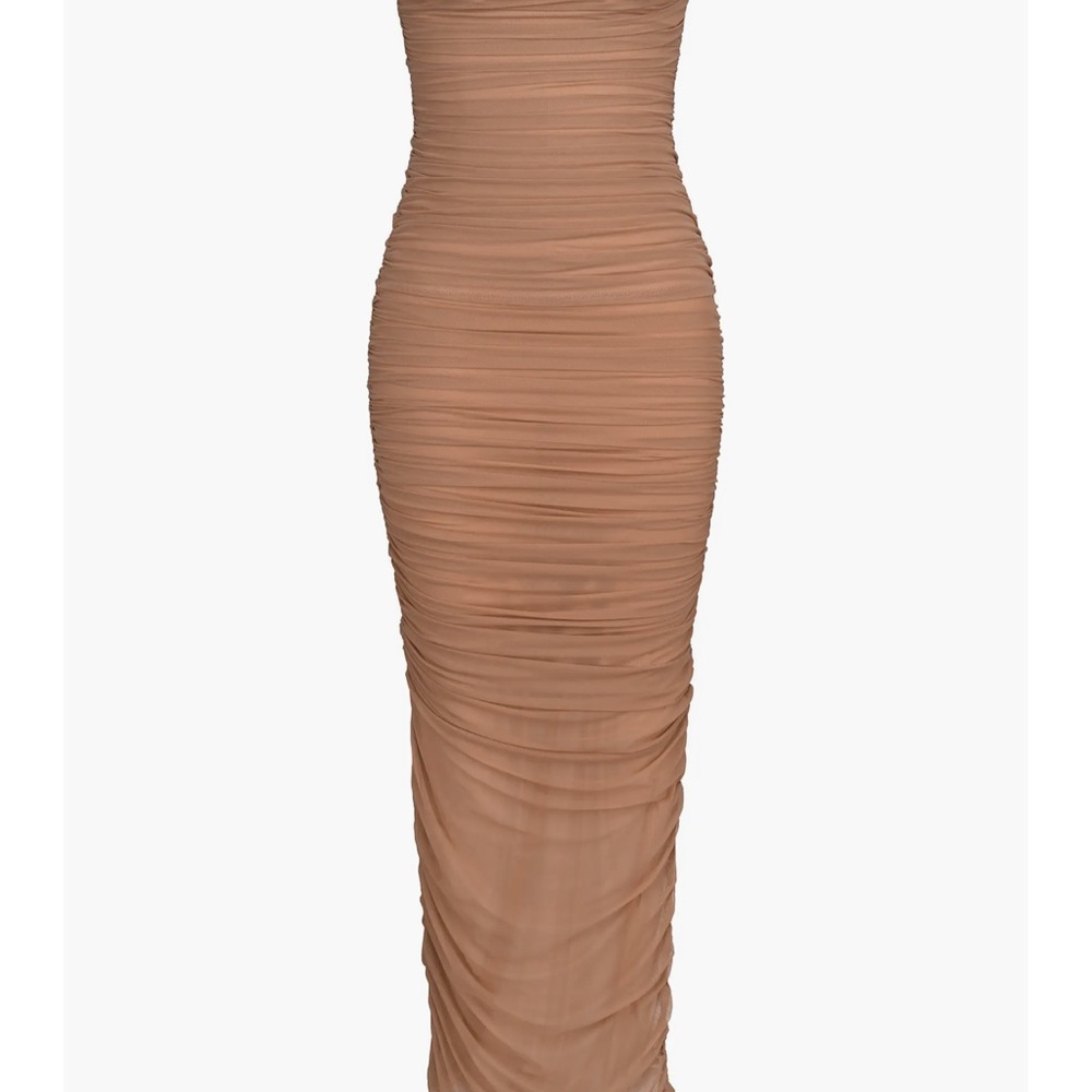 EUC House of CB Fornarina Strapless Tan Dress - Picture 2 of 10